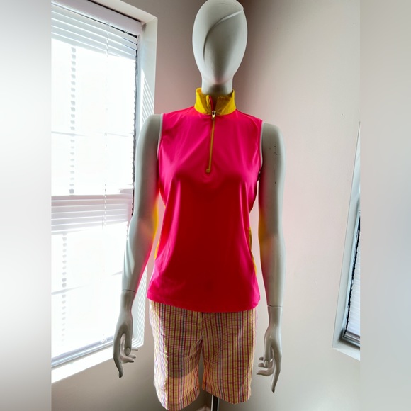 “GOLF America” Golf Shirt and plaid shorts set - Picture 6 of 7